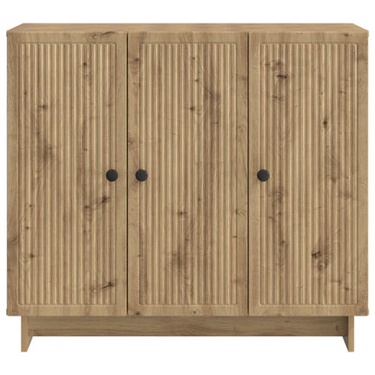 Dressoir Artisanaal eiken 89 x 34,5 x 80 cm Bewerkt hout