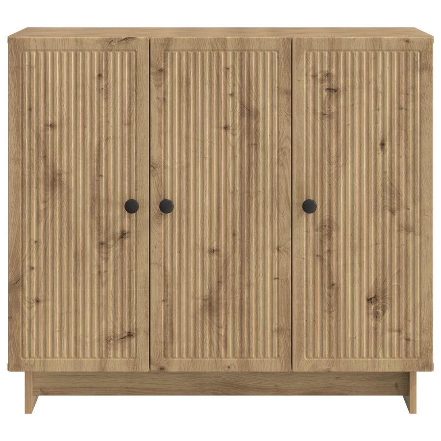 Dressoir Artisanaal eiken 89 x 34,5 x 80 cm Bewerkt hout