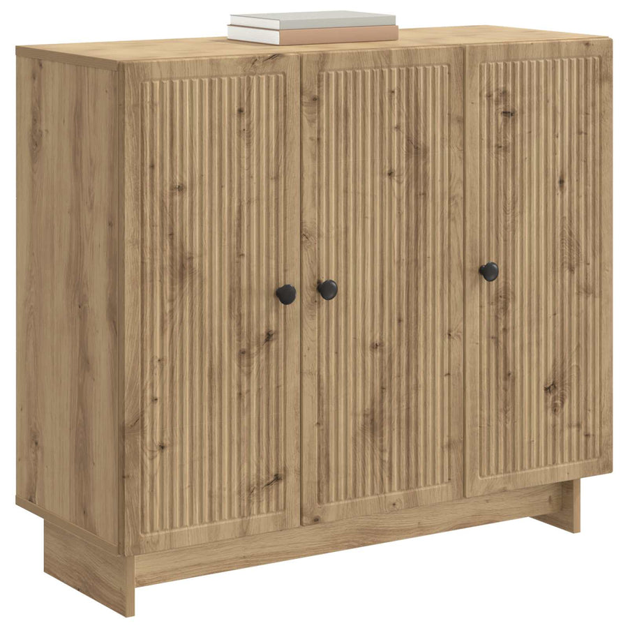 Dressoir Artisanaal eiken 89 x 34,5 x 80 cm Bewerkt hout