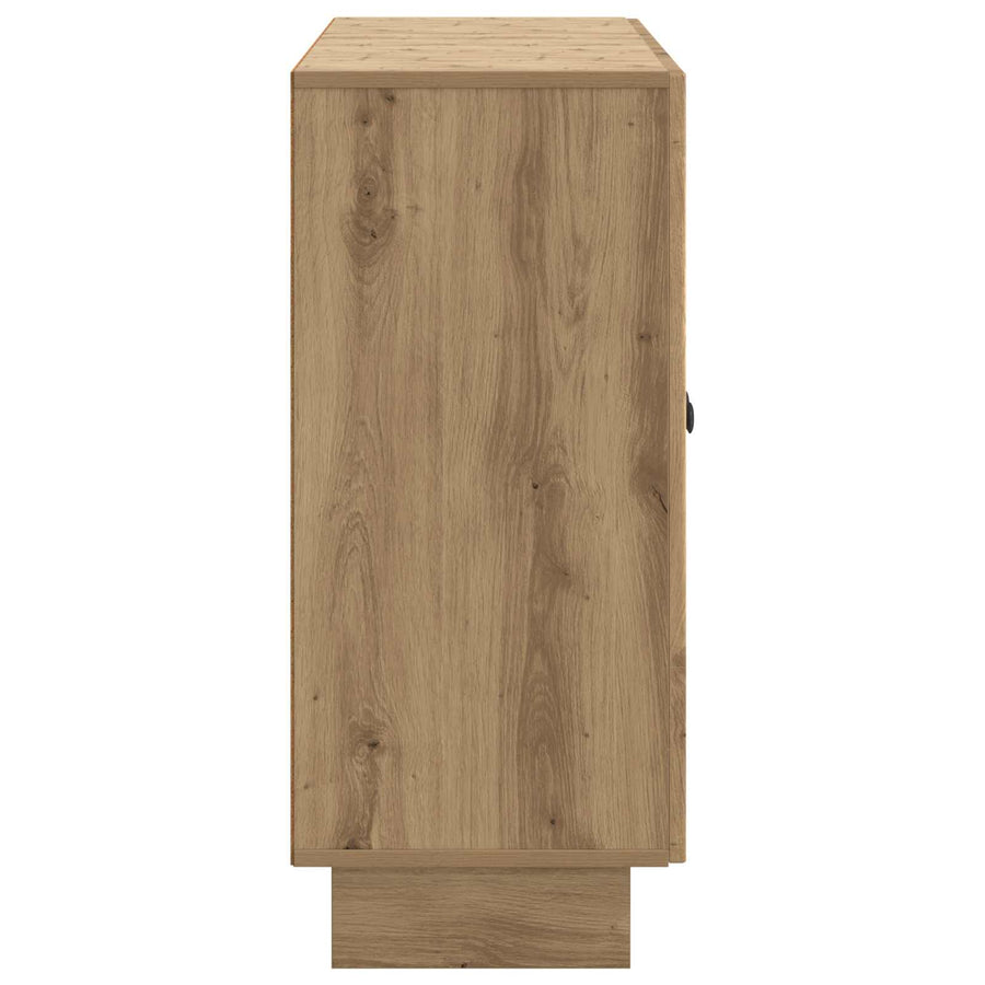 Dressoir Artisanaal eiken 89 x 34,5 x 80 cm Bewerkt hout
