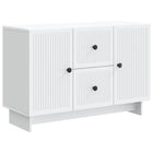 Dressoir wit 89x34,5x60 cm bewerkt hout