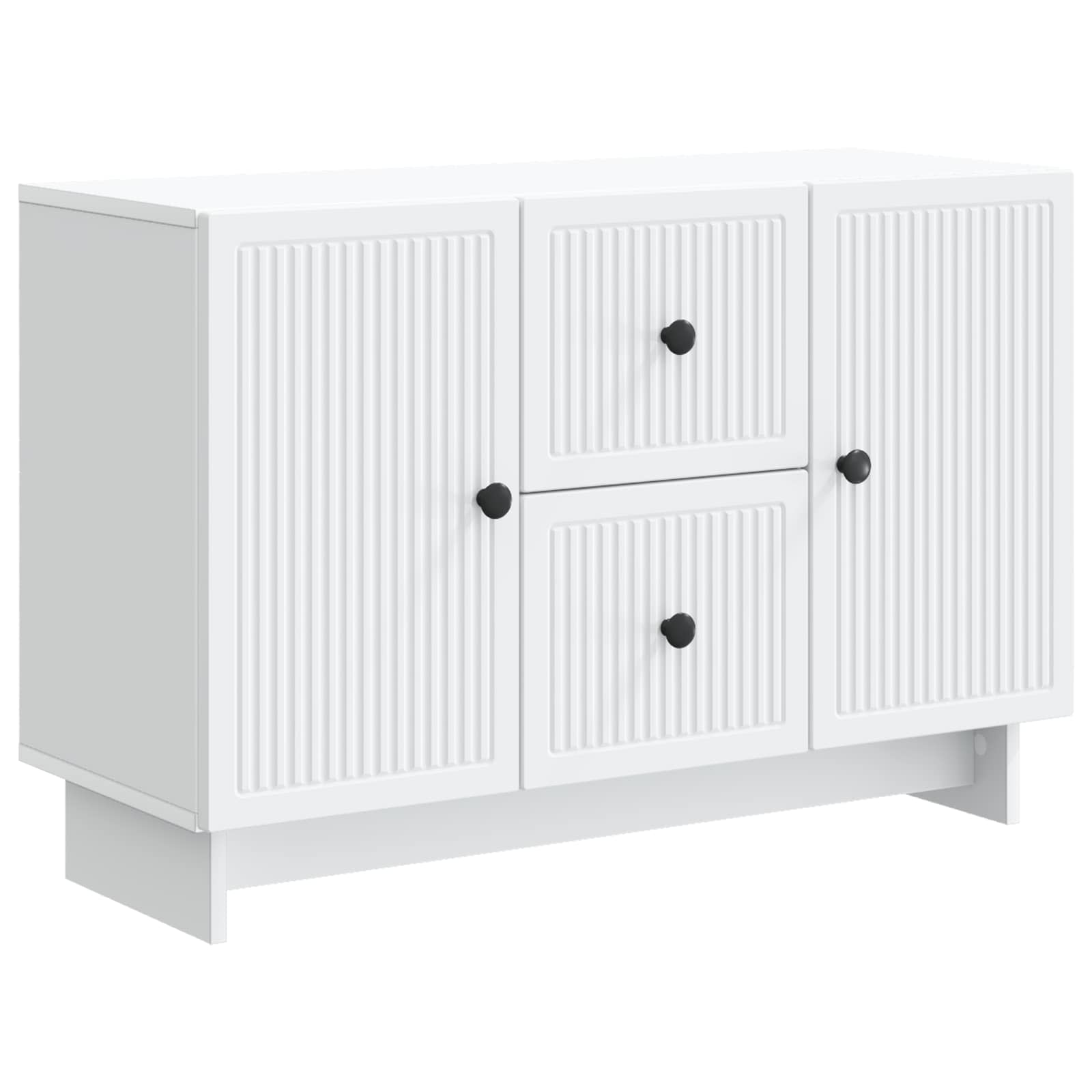 Dressoir met lade Wit 89 x 34,5 x 60 cm Bewerkt hout