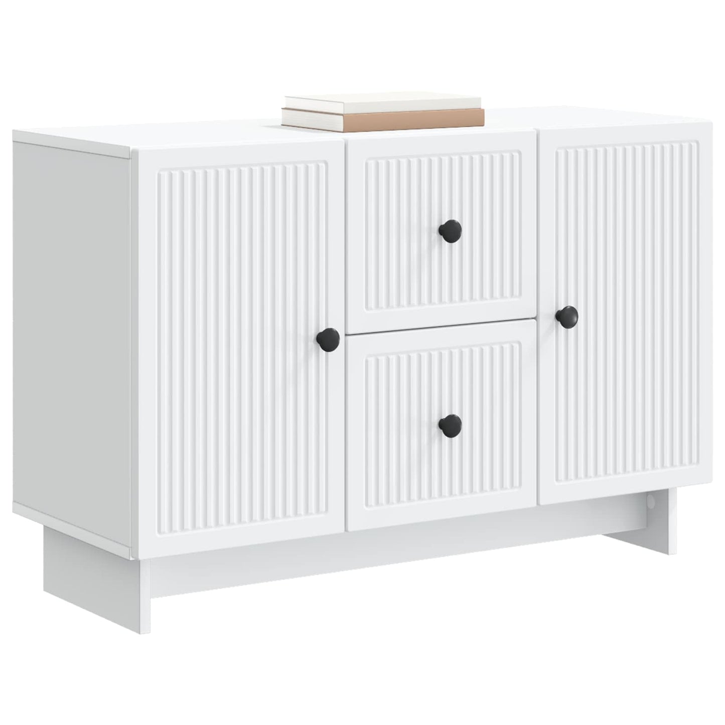 Dressoir met lade Wit 89 x 34,5 x 60 cm Bewerkt hout