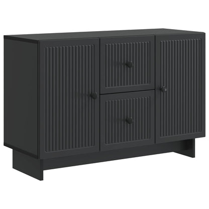 Dressoir met lade Zwart 89 x 34,5 x 60 cm Bewerkt hout
