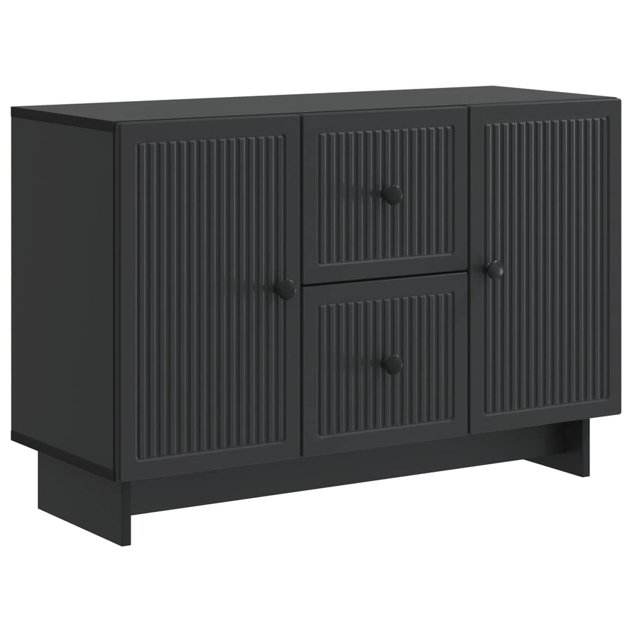 Dressoir met lade Zwart 89 x 34,5 x 60 cm Bewerkt hout