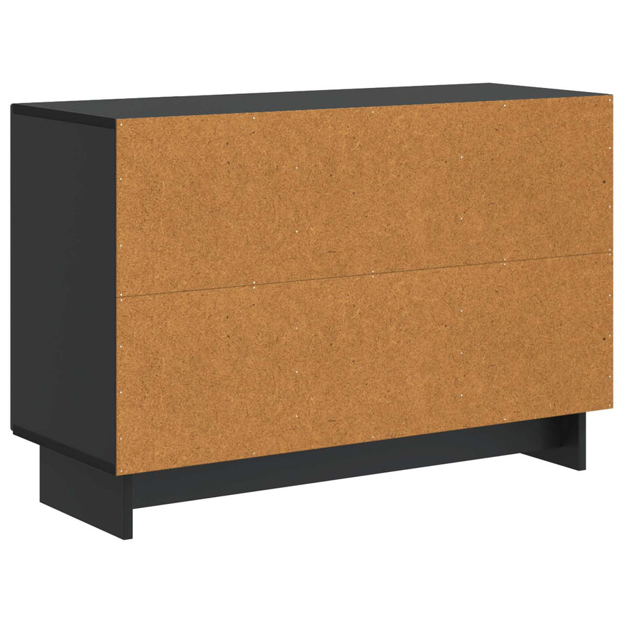 Dressoir met lade Zwart 89 x 34,5 x 60 cm Bewerkt hout