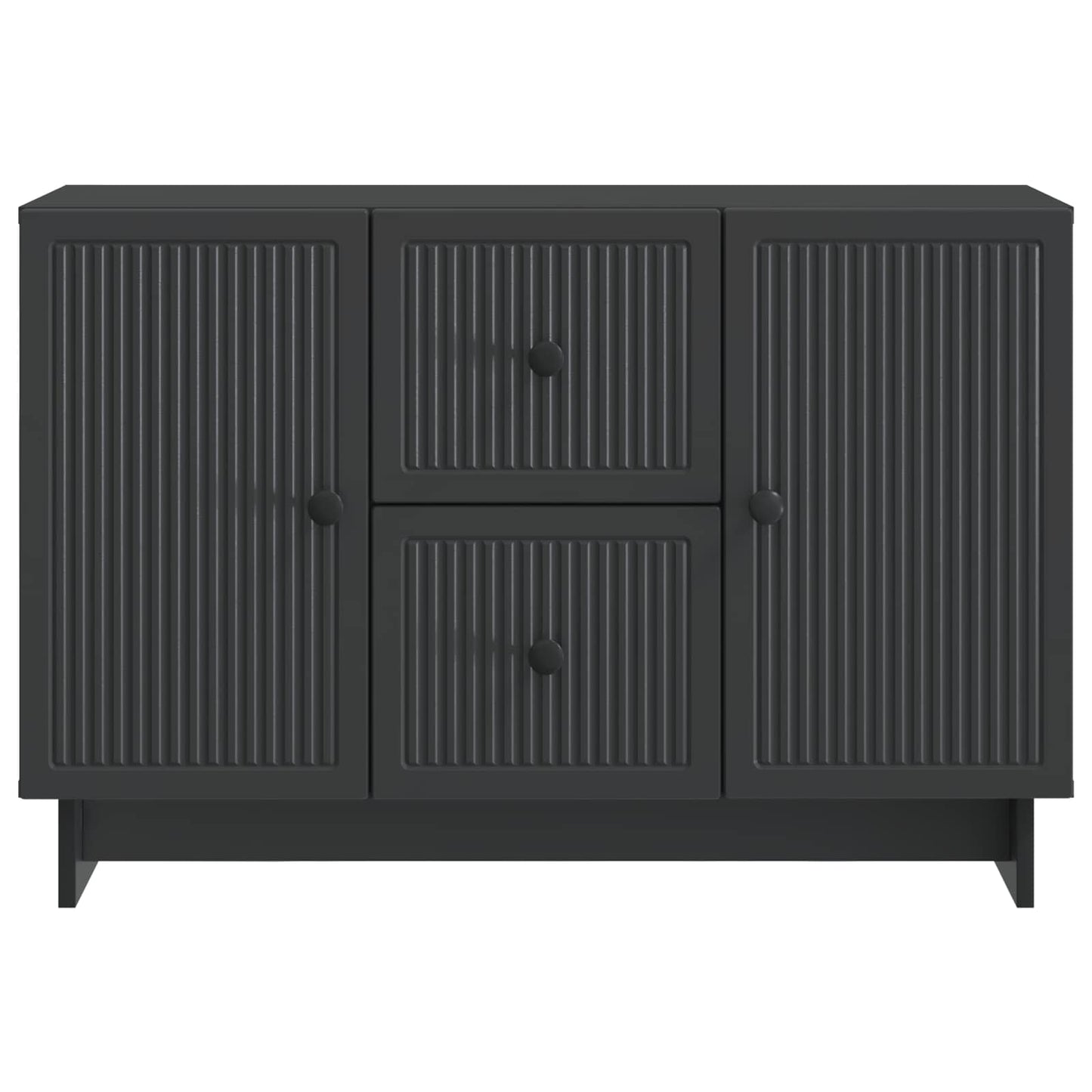 Dressoir met lade Zwart 89 x 34,5 x 60 cm Bewerkt hout