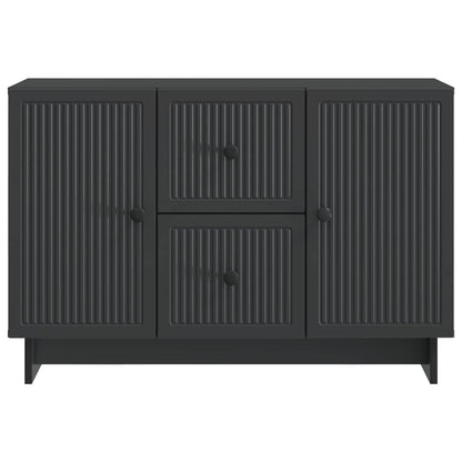 Dressoir met lade Zwart 89 x 34,5 x 60 cm Bewerkt hout