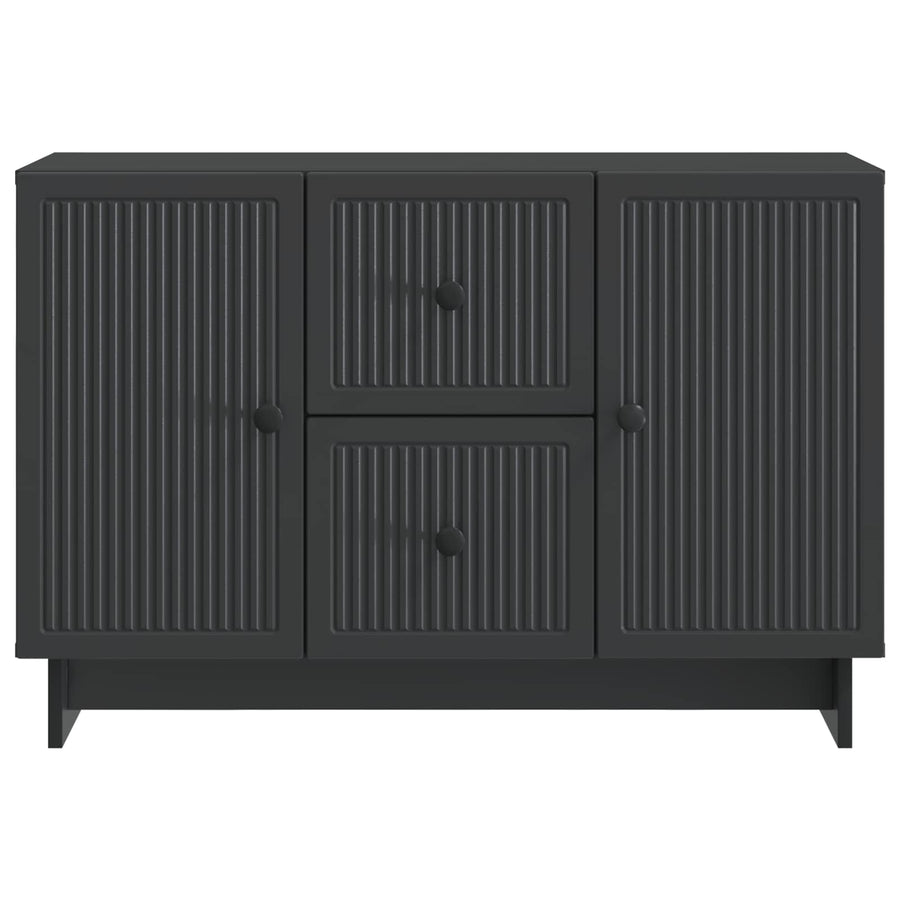 Dressoir met lade Zwart 89 x 34,5 x 60 cm Bewerkt hout