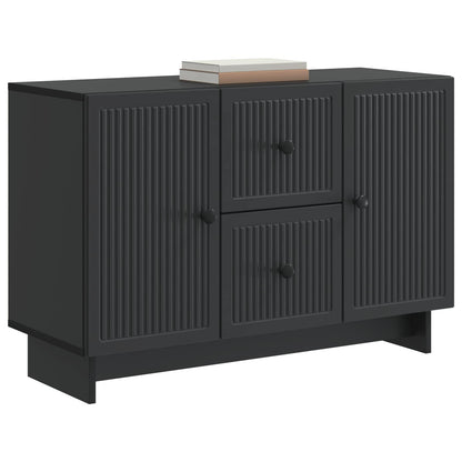 Dressoir met lade Zwart 89 x 34,5 x 60 cm Bewerkt hout