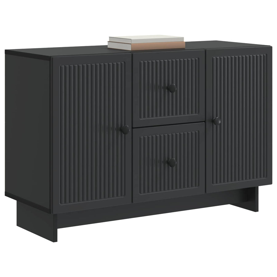 Dressoir met lade Zwart 89 x 34,5 x 60 cm Bewerkt hout