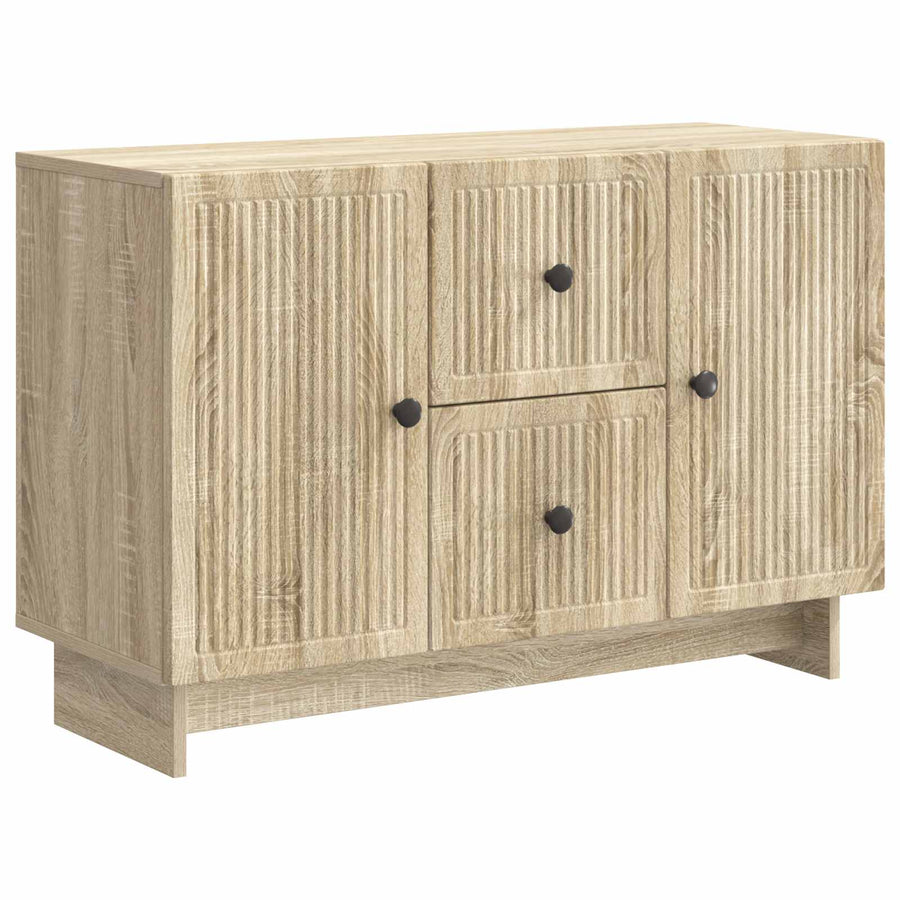 Dressoir met lade Sonoma Eiken 89 x 34,5 x 60 cm Bewerkt hout