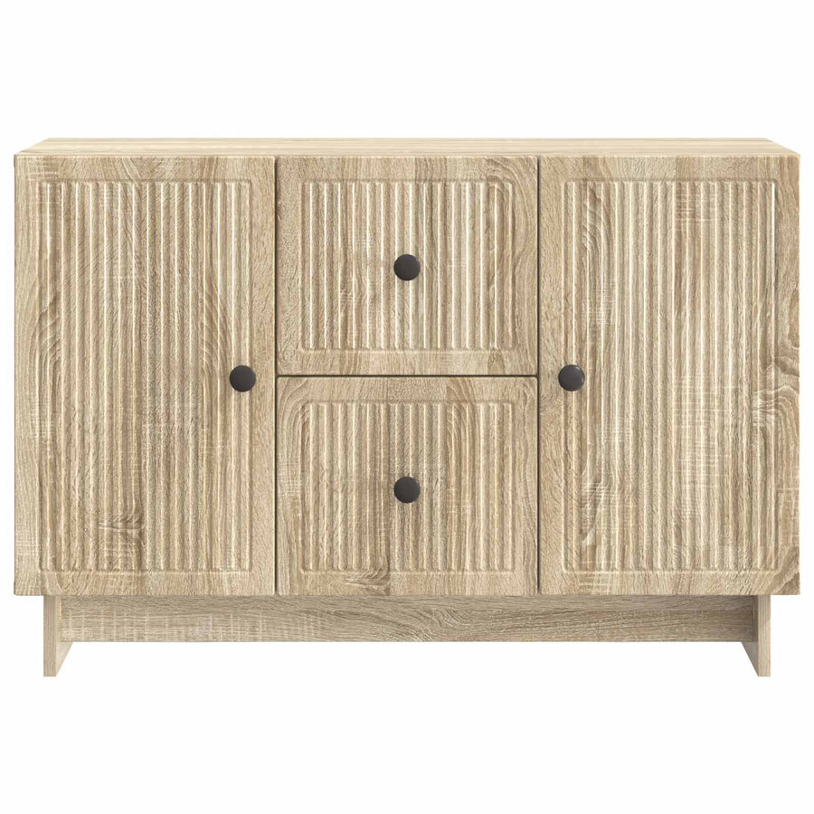 Dressoir met lade Sonoma Eiken 89 x 34,5 x 60 cm Bewerkt hout