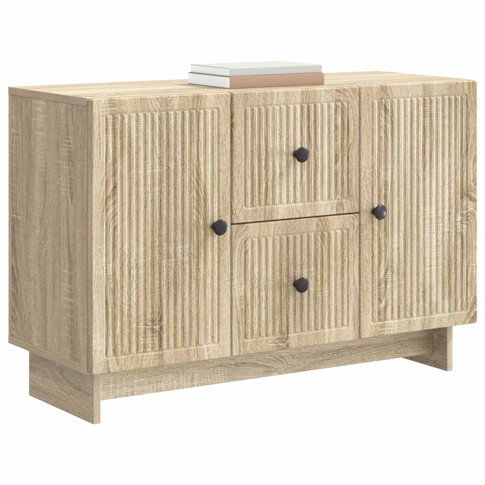 Dressoir met lade Sonoma Eiken 89 x 34,5 x 60 cm Bewerkt hout