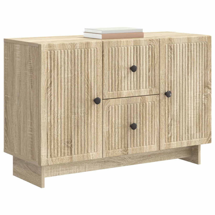 Dressoir met lade Sonoma Eiken 89 x 34,5 x 60 cm Bewerkt hout