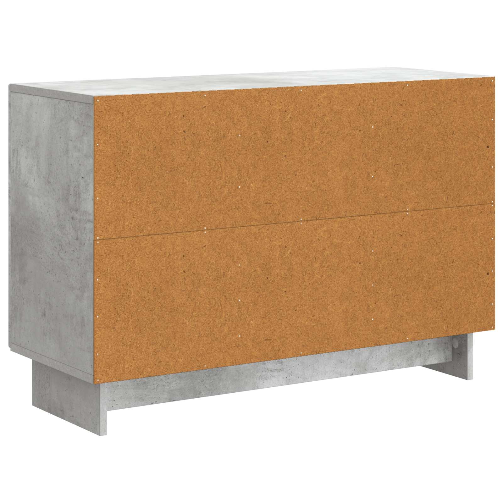 Dressoir met lade Betongrijs 89 x 34,5 x 60 cm Bewerkt hout