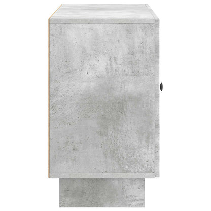 Dressoir met lade Betongrijs 89 x 34,5 x 60 cm Bewerkt hout
