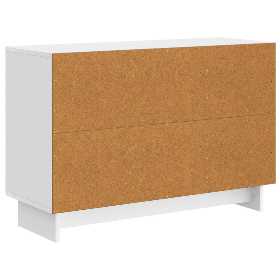 Dressoir met lade Hoogglans Wit 89 x 34,5 x 60 cm Bewerkt hout