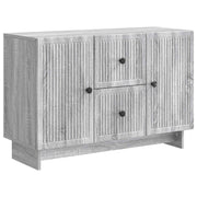 Dressoir grijs sonoma 89x34,5x60 cm bewerkt hout