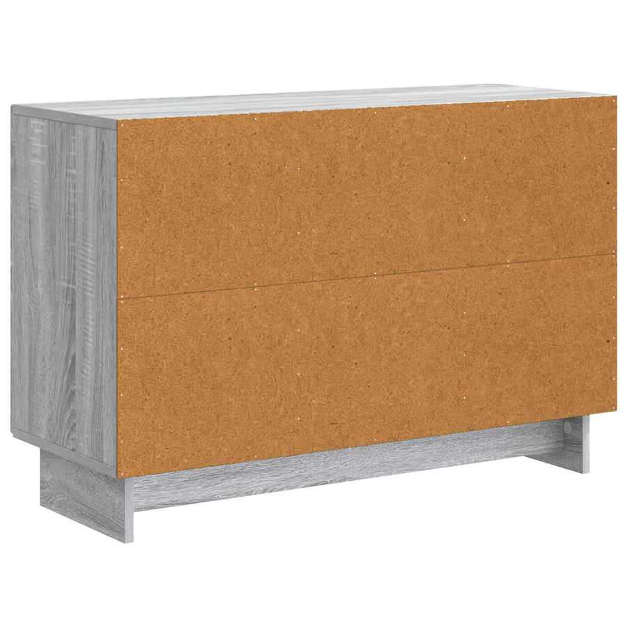 Dressoir met lade Grijs sonoma 89 x 34,5 x 60 cm Bewerkt hout