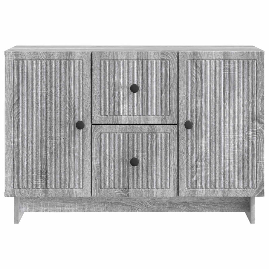 Dressoir met lade Grijs sonoma 89 x 34,5 x 60 cm Bewerkt hout