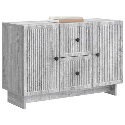 Dressoir met lade Grijs sonoma 89 x 34,5 x 60 cm Bewerkt hout
