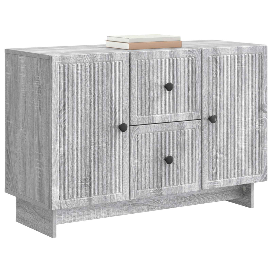 Dressoir met lade Grijs sonoma 89 x 34,5 x 60 cm Bewerkt hout
