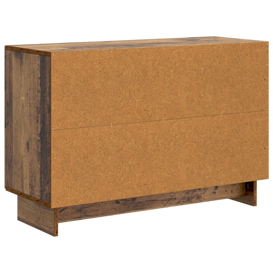 Dressoir met lade Oud hout 89 x 34,5 x 60 cm Bewerkt hout