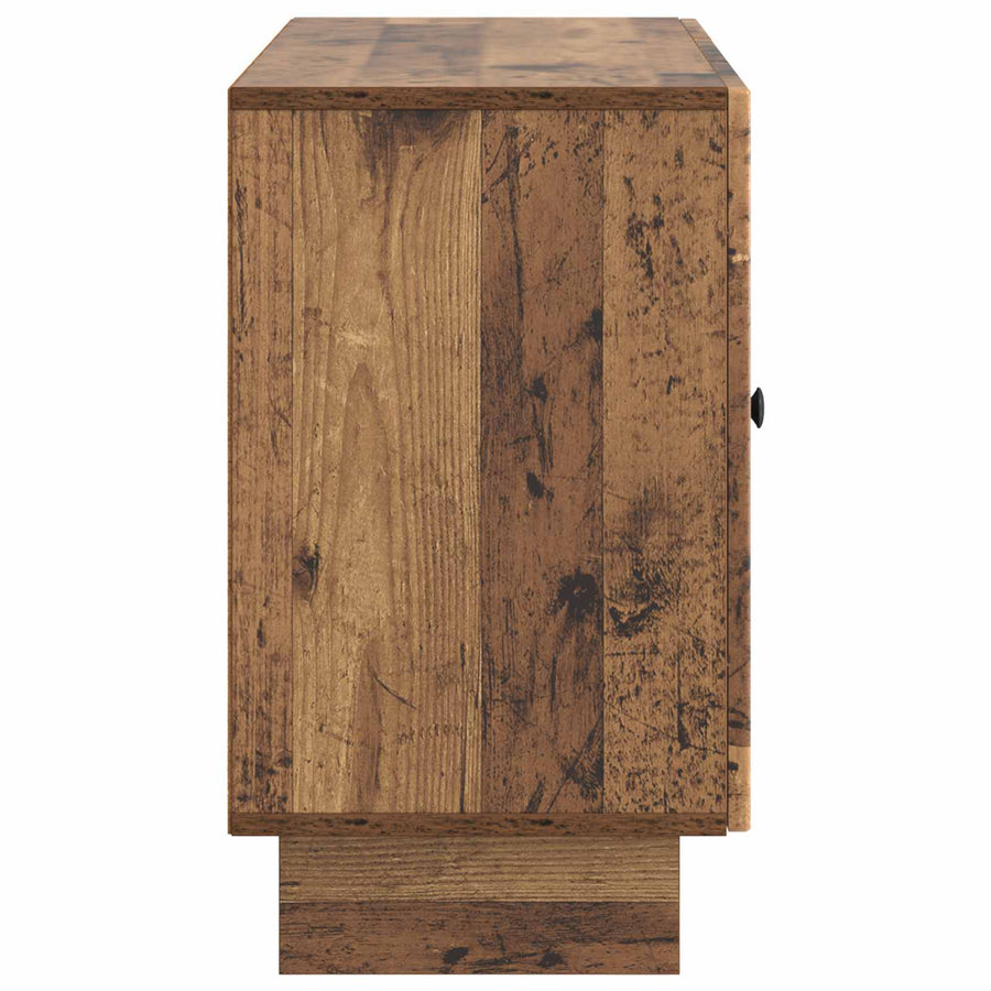 Dressoir met lade Oud hout 89 x 34,5 x 60 cm Bewerkt hout