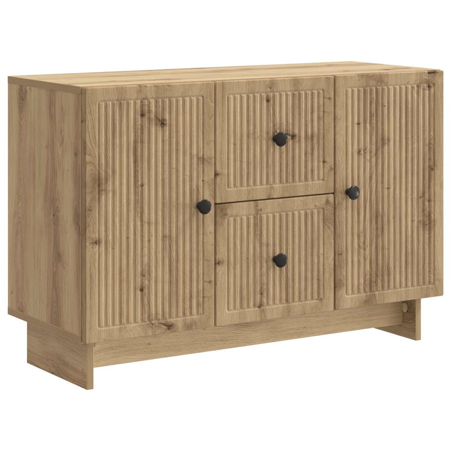Dressoir Artisanaal eiken 89 x 34,5 x 60 cm Bewerkt hout