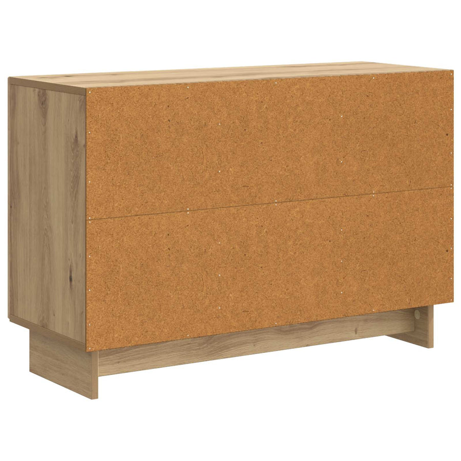 Dressoir Artisanaal eiken 89 x 34,5 x 60 cm Bewerkt hout