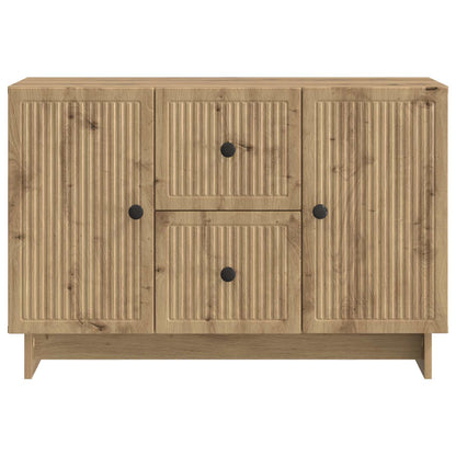 Dressoir Artisanaal eiken 89 x 34,5 x 60 cm Bewerkt hout