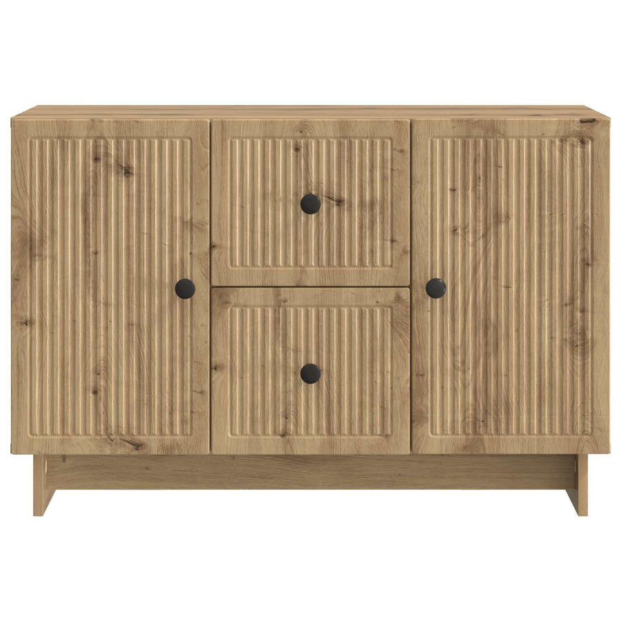 Dressoir Artisanaal eiken 89 x 34,5 x 60 cm Bewerkt hout