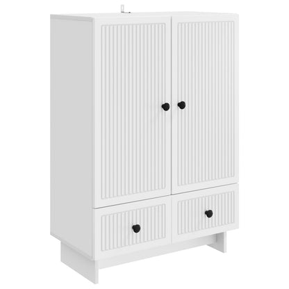 Dressoir Wit 66 x 34,5 x 95 cm Geconstrueerd hout