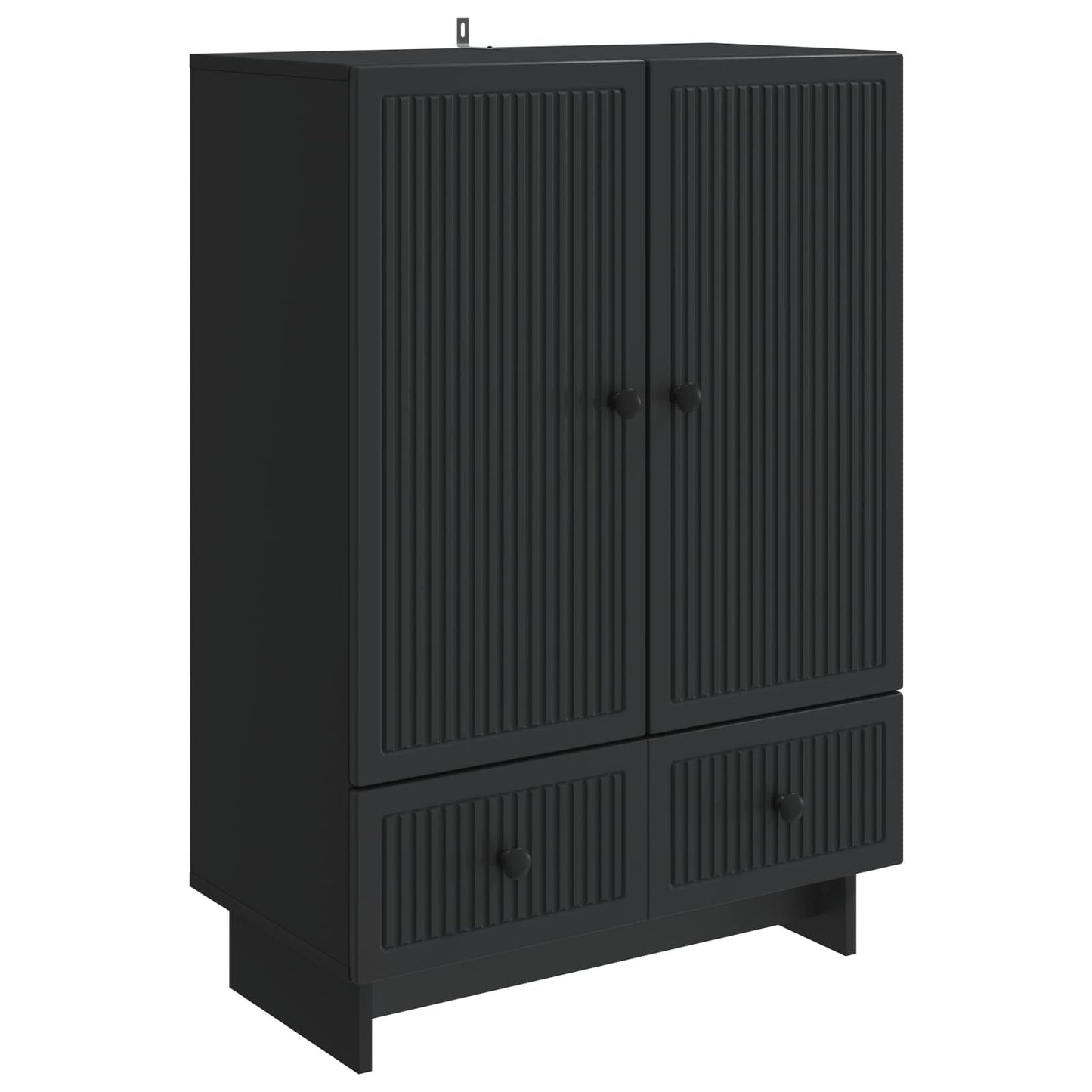 Dressoir Zwart 66 x 34,5 x 95 cm Geconstrueerd hout