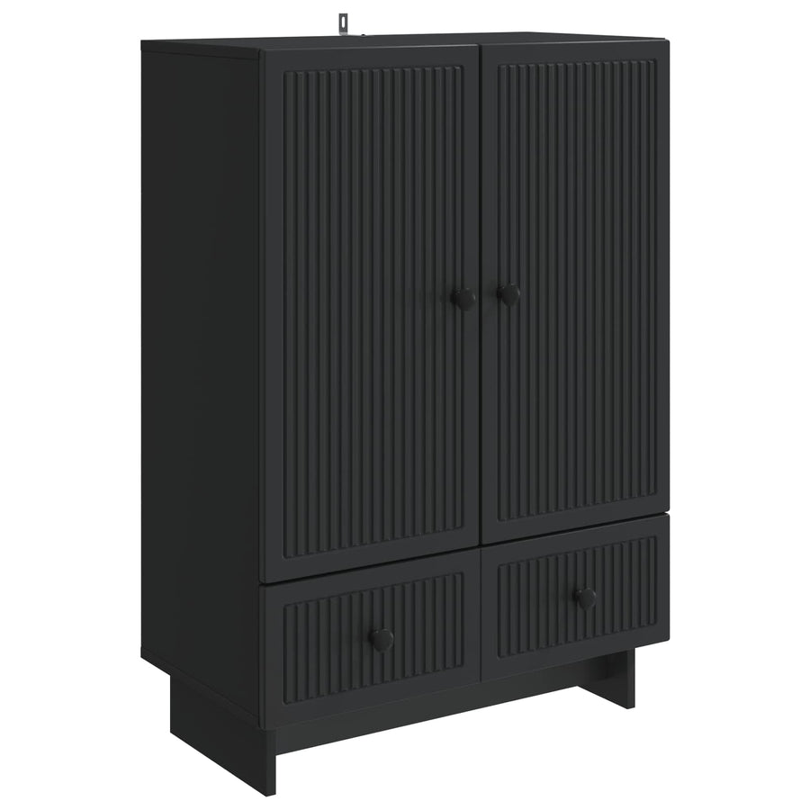 Dressoir Zwart 66 x 34,5 x 95 cm Geconstrueerd hout
