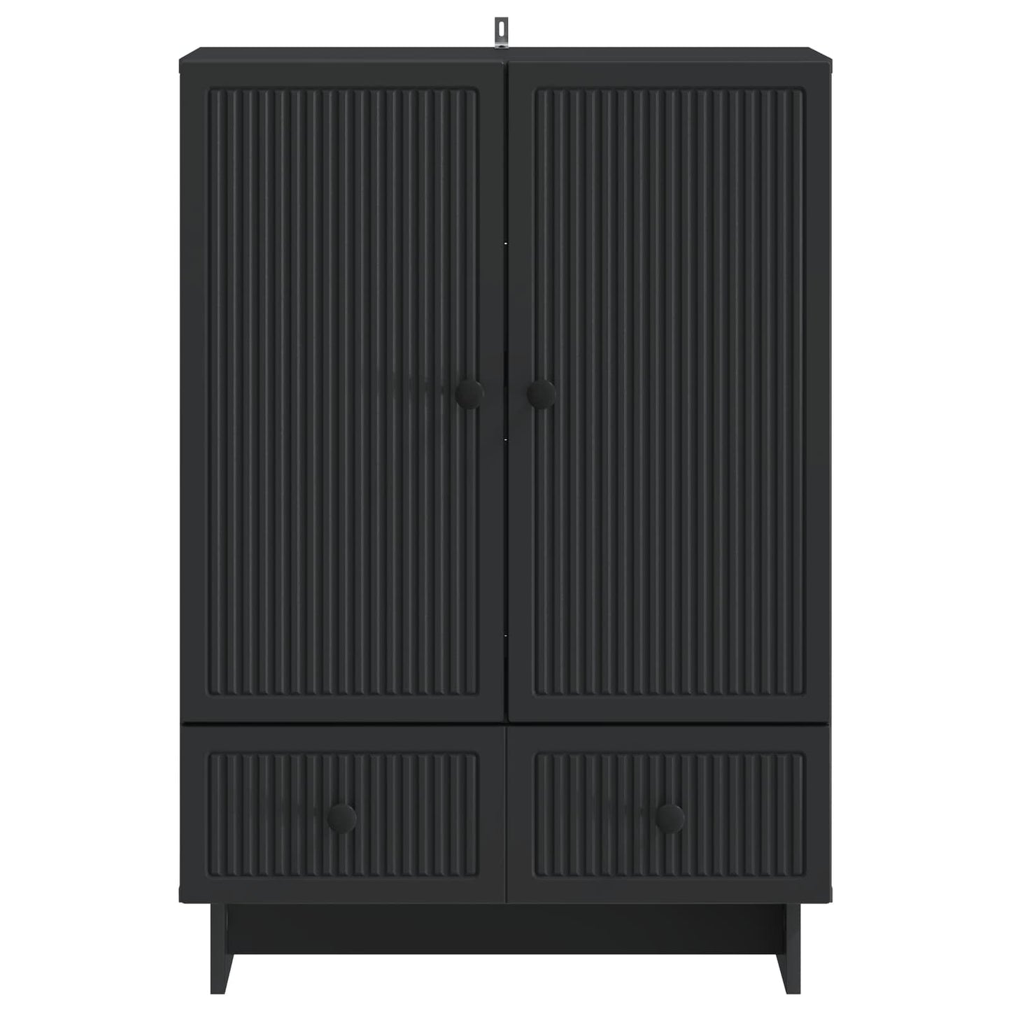 Dressoir Zwart 66 x 34,5 x 95 cm Geconstrueerd hout