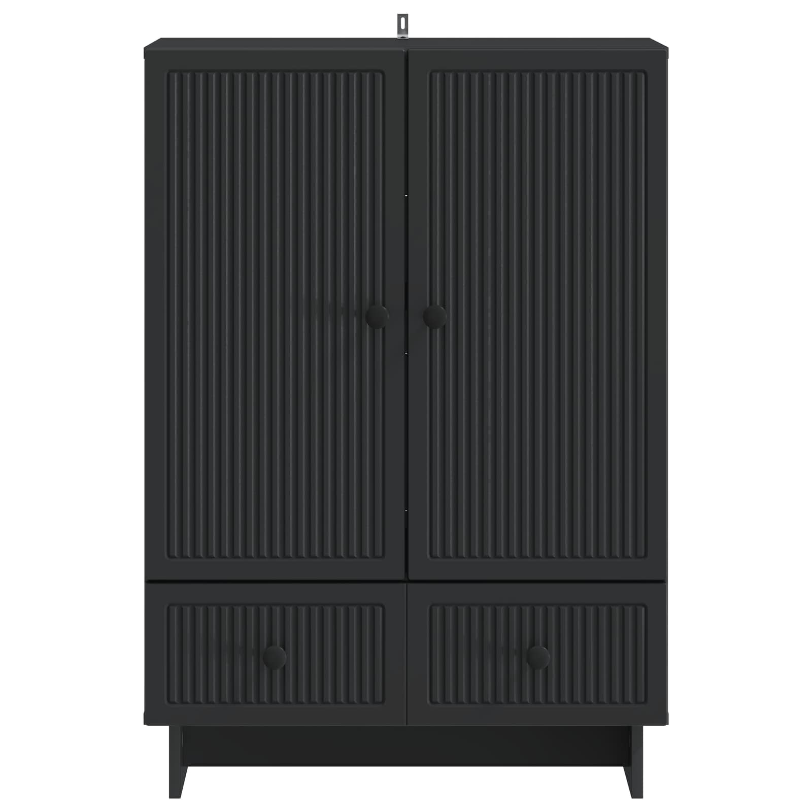 Dressoir Zwart 66 x 34,5 x 95 cm Geconstrueerd hout