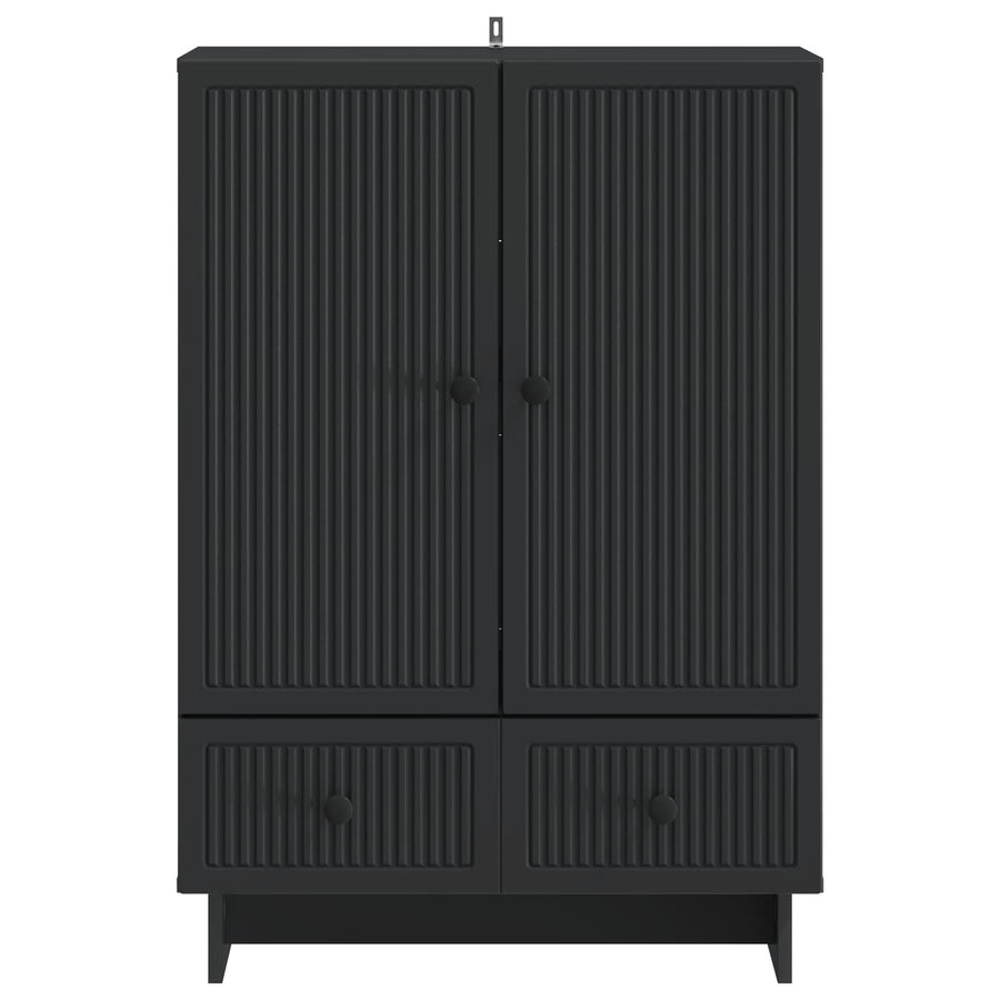 Dressoir Zwart 66 x 34,5 x 95 cm Geconstrueerd hout