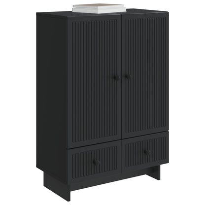 Dressoir Zwart 66 x 34,5 x 95 cm Geconstrueerd hout