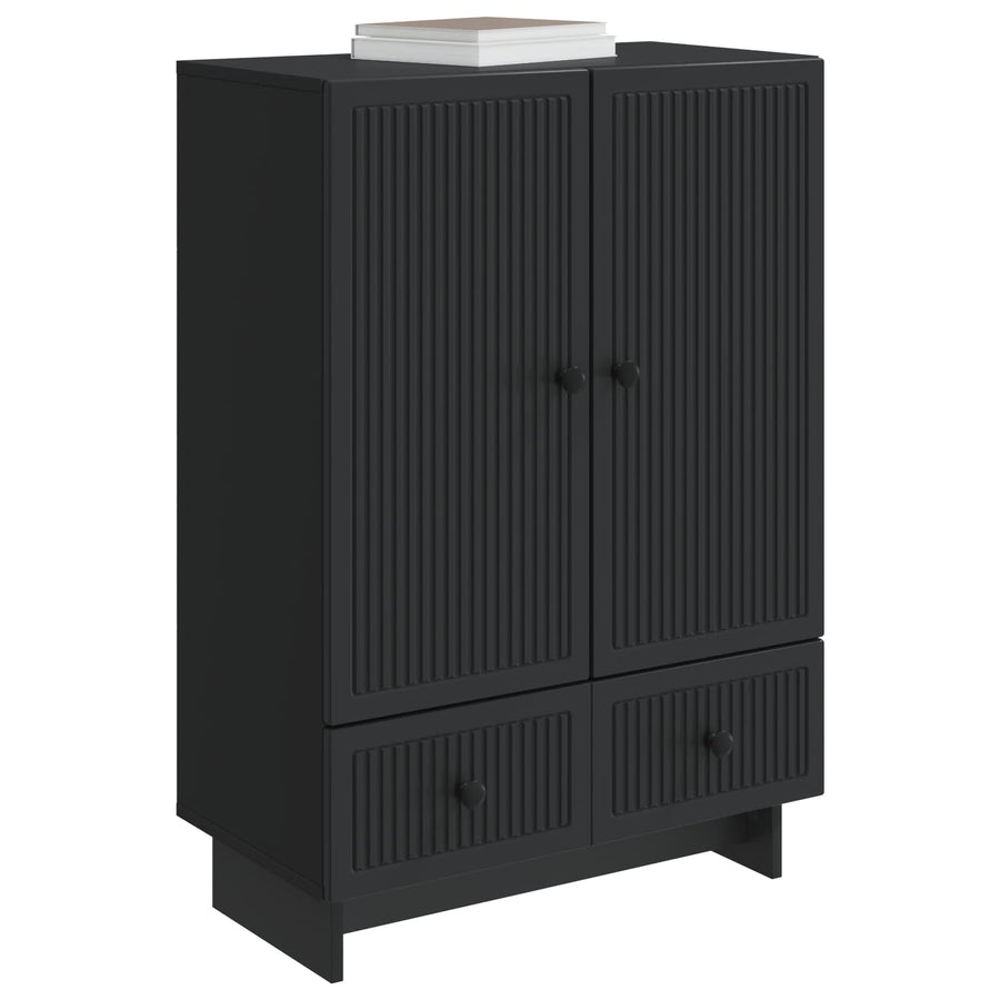 Dressoir Zwart 66 x 34,5 x 95 cm Geconstrueerd hout