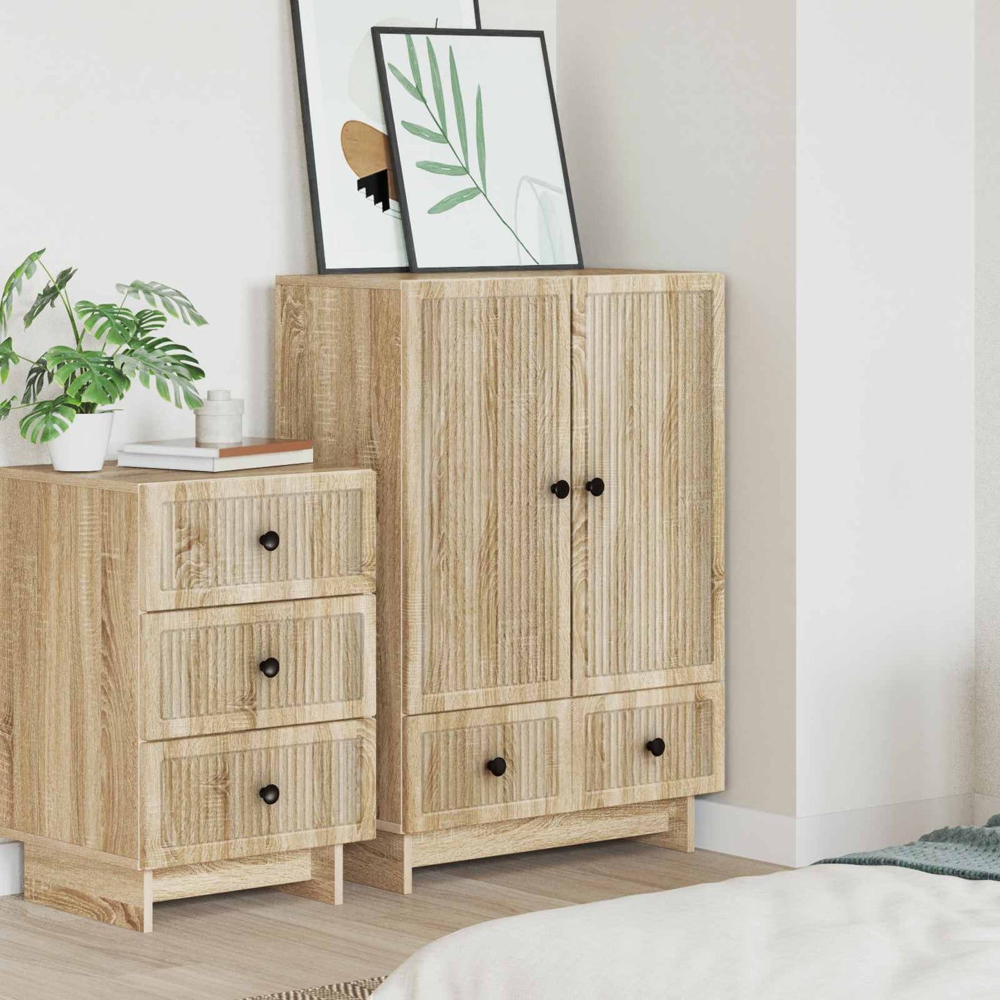 Dressoir Sonoma Eiken 66 x 34,5 x 95 cm Bewerkt hout