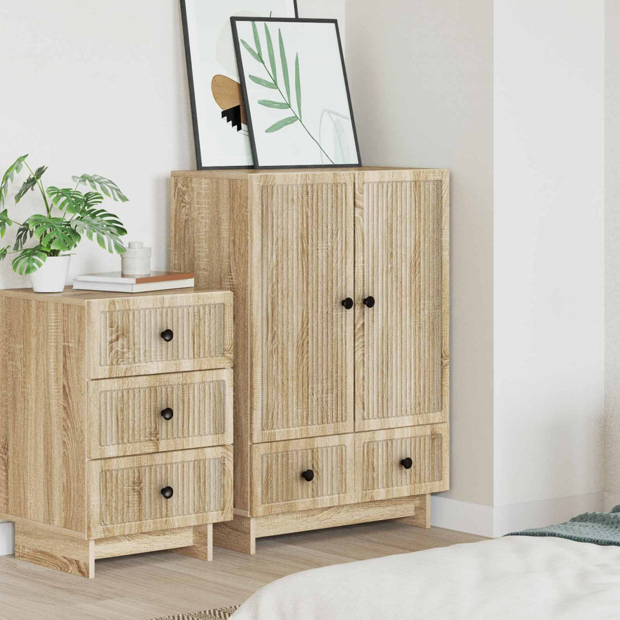 Dressoir Sonoma Eiken 66 x 34,5 x 95 cm Bewerkt hout
