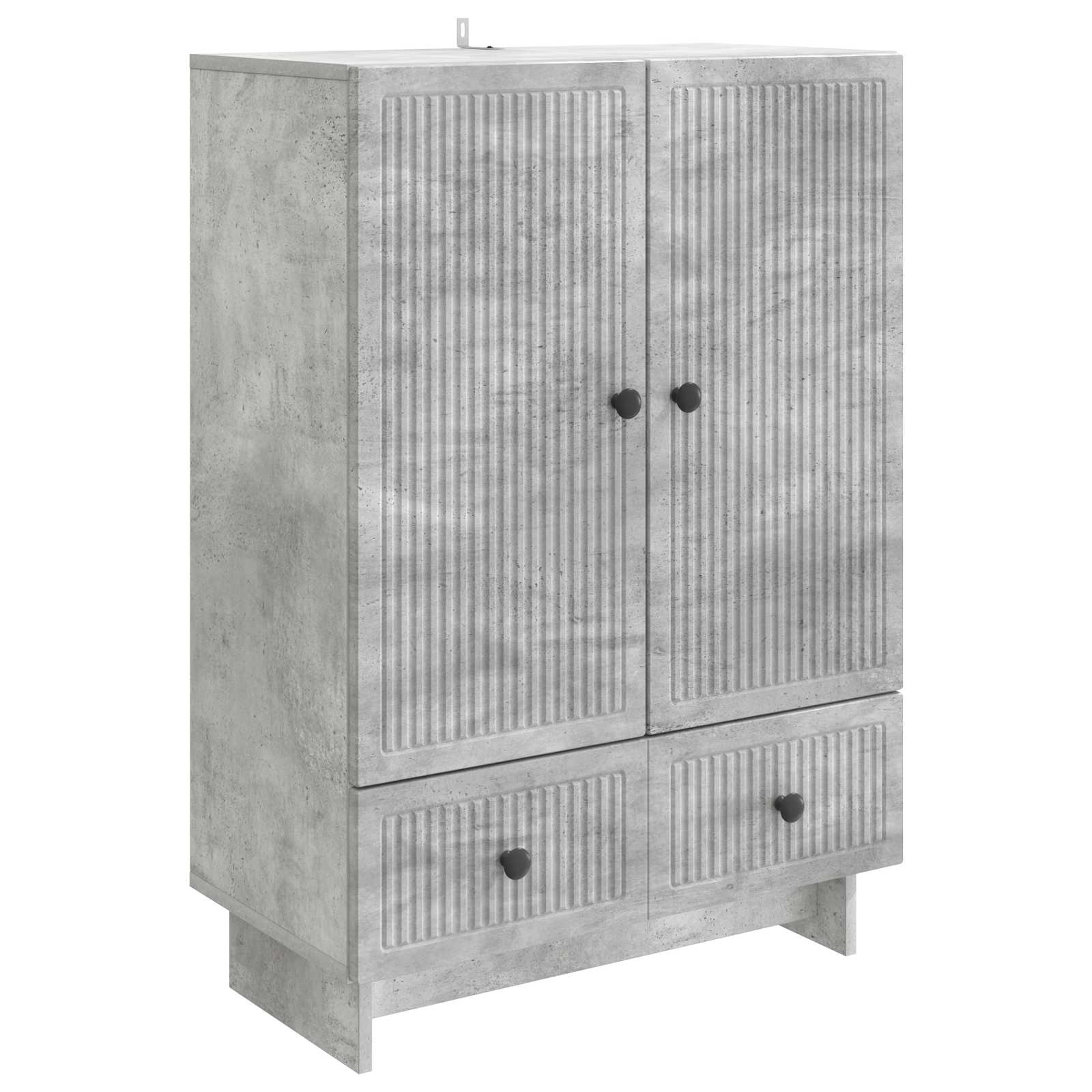 Dressoir Beton Grijs 66 x 34,5 x 95 cm Geconstrueerd hout
