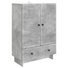 Dressoir Beton Grijs 66 x 34,5 x 95 cm Geconstrueerd hout