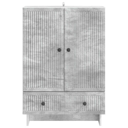 Dressoir Beton Grijs 66 x 34,5 x 95 cm Geconstrueerd hout
