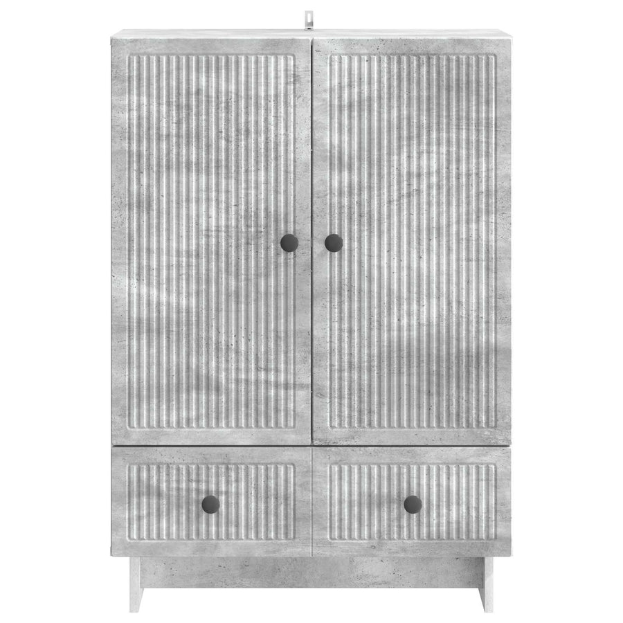 Dressoir Beton Grijs 66 x 34,5 x 95 cm Geconstrueerd hout