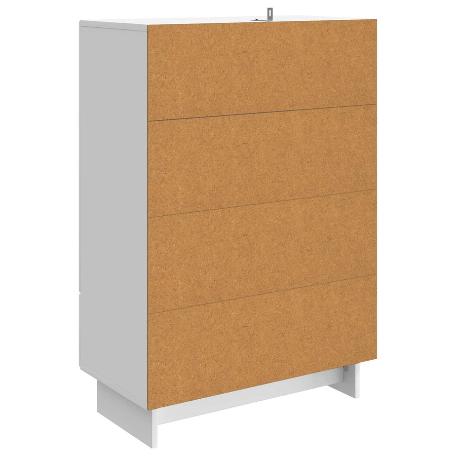 Dressoir Hoogglans Wit 66 x 34,5 x 95 cm Geconstrueerd hout