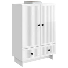 Dressoir Hoogglans Wit 66 x 34,5 x 95 cm Geconstrueerd hout