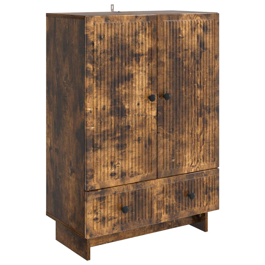 Dressoir Gerookte Eik 66 x 34,5 x 95 cm Geconstrueerd hout